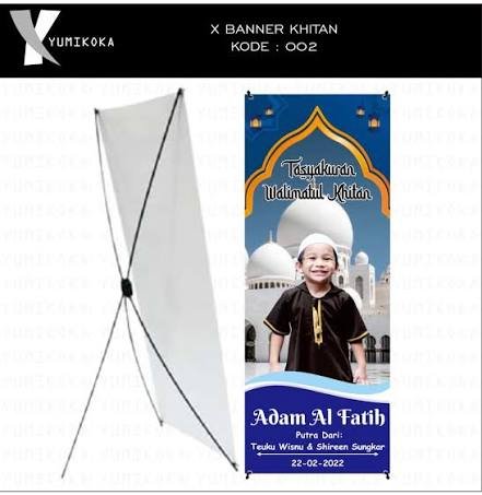 X Banner / Spanduk 168 x 60